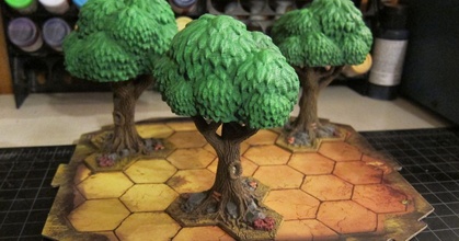 Baum Gloomhaven robagon3d download frei stl Modell Printablescom 3d Modelle Spielzeuge Spiele Tafel 28mm Bäume 3d print model - Mito3D