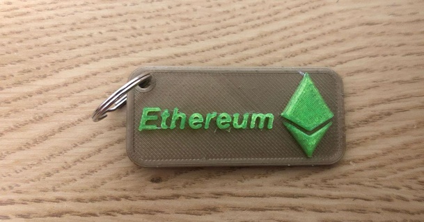 ethereum eth key chain eastwest design download free stl model printablescom 3d models art & designs bitcoin blokchain card crypto cryptocurrency 3d print model - Mito3D