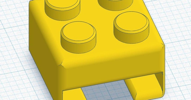 edificio bloquear botón diapositiva rituales 3d descargar gratis stl modelo imprimiblescom modelos disfraces accesorios disfraz Lego 3d print model - Mito3D