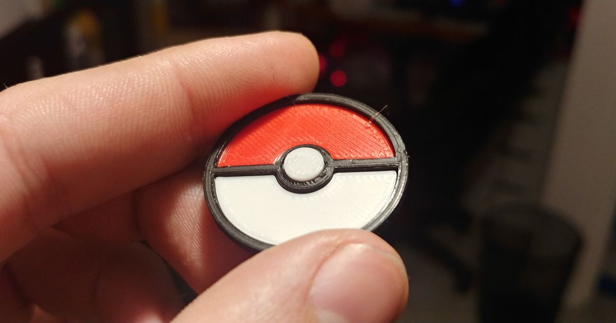 buton pokeball mıknatıs Lagrenouille Mouvue indir Bedava stl model printablescom 3d modeller moda Aksesuarlar 3D print model - Mito3D