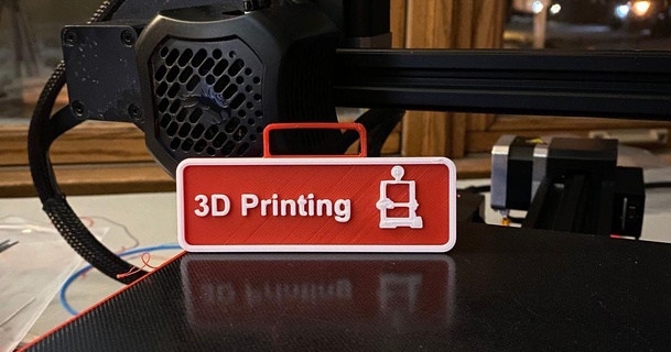 3d printing sign office style nate913 download free stl model printablescom models art & design 2d plates logos modern simple 3d print model - Mito3D