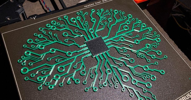 cervello elettronico circuito parete arte più grandi processore retromanie Scarica gratuito stl modello printablescom 3d Modelli design disegni 3d print model - Mito3D
