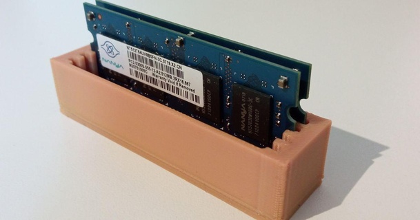 4x sodimm RAM almacenamiento caja sable147 descargar gratis stl modelo imprimiblescom 3d modelos artilugio ordenadores 3d print model - Mito3D