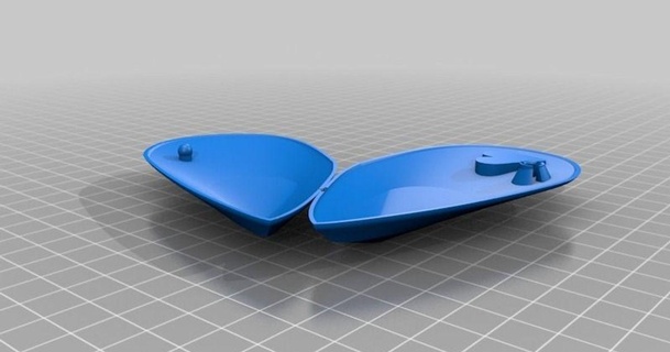 cozza - mussel- jewel holder makermatto download free stl model printablescom 3d models hobby & makers tools box girl girlfriend 3d print model - Mito3D