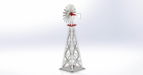 windmill scale kmccon download free stl model printablescom 3d models hobby & makers mechanical parts 3d print model - Mito3D