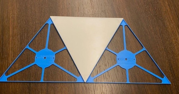 nanoleaf formas triângulos broca modelo bohrschablone holger1969 baixar livre stl printablescom 3d modelos passatempo fabricantes eletrônicos 3d print model - Mito3D