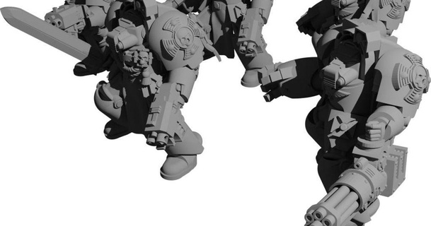 angelic heavy space soldiers udo's 3d world download free stl model printablescom models toys & games outdoor 3d print model - Mito3D