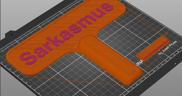 sarkasmus sign b3rnd8 download free stl model printablescom 3d models gadgets sarcasm 3d print model - Mito3D