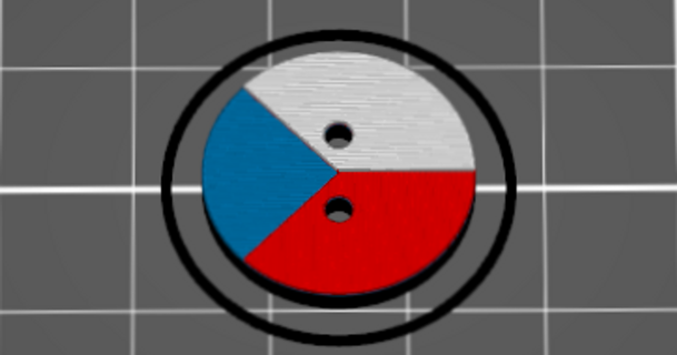 ropa botón checo bandera descargar gratis stl modelo imprimiblescom 3d modelos Moda accesorios boton Republica checa 3d print model - Mito3D