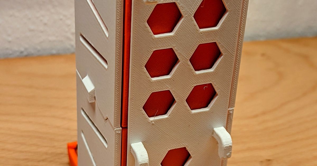 Skadis Kulp destek istiflenebilir pil dağıtıcı zaman indir Bedava stl model printablescom 3d modeller hobi yapımcılar organizatörler adaptör batarya tutucu Ikeaskadis pegboard 3D print model - Mito3D