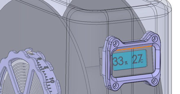 75 derece eğim higrometre termometre dirsek utangaç indir Bedava stl model printablescom 3d modeller yazıcılar yükseltmeler 3d print model - Mito3D