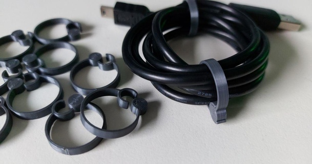 cable clips llucón descargar gratis stl modelo imprimiblescom 3d modelos artilugio clip barato acortar fácil 3d print model - Mito3D