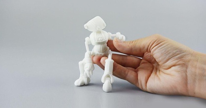 cheville robot habillé 3d imprimé assemblé Shira Télécharger libre stl modèle imprimablescom modèles jouets Jeux action figures statues articulé articulation poupée figure 3d print model - Mito3D