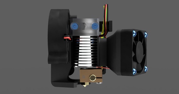 Halle öffnen Kehle Ventilator duckt v6 Kamil Caleta download frei stl Modell Printablescom 3d Modelle Drucker Upgrades Lüfter Realität crealityender3 Ender ender3 3d print model - Mito3D