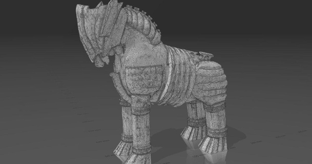 Trojaner Pferd yzc Design download frei stl Modell Printablescom 3d Modelle Kunst Skulpturen troy 3d print model - Mito3D