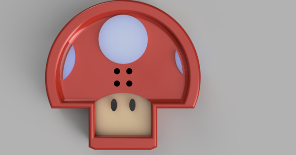 super mushroom button rozzo download free stl model printablescom 3d models fashion accessories buttons contest extra flash 3d print model - Mito3D