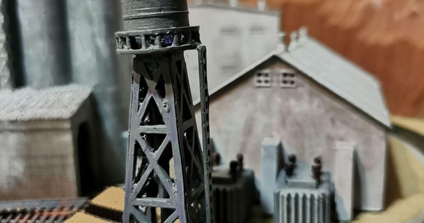 escala agua torre descargar gratis stl modelo imprimiblescom 3d modelos juguetes juegos ferrocarril tren z 3d print model - Mito3D