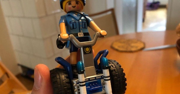 flashing lights stand playmobil segway police scooter jens83 download free stl model printablescom 3d models toys & games outdoor light 3d print model - Mito3D