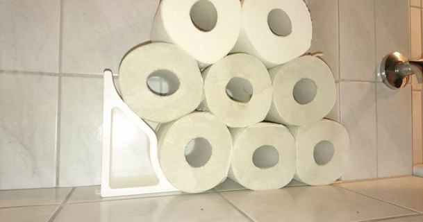 tp Gestell einfach Toilette Papier Lager Lösung jens83 download frei stl Modell Printablescom 3d Modelle Haushalt Haus Ausrüstung 3d print model - Mito3D