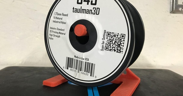 Taulman Mini Spule Halter Unterstützung knusprig download frei stl Modell Printablescom 3d Modelle Drucker Zubehör Filamentspulenhalter Filamentpoolroller Spulenhalter Spoolroller 3d print model - Mito3D