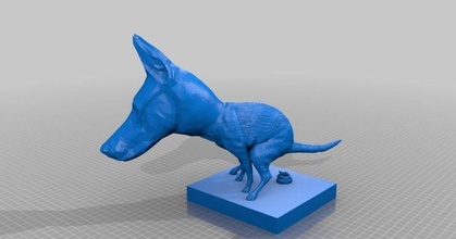 kacken nottingham82 download frei stl Modell Printablescom 3d Modelle Kunst Design Skulpturen Hund Hundehaufen dowberwawa 3d print model - Mito3D