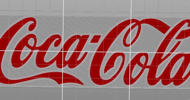 Coca Cola Logo mmu Samuel msm download frei stl Modell Printablescom 3d Modelle Kunst Design 2d Platten Logos 3d print model - Mito3D