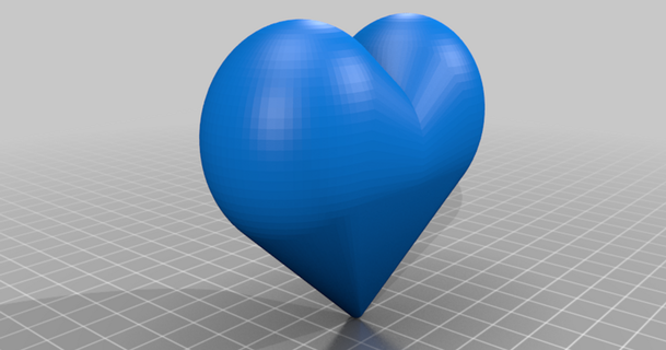 kalp parametrik openscad Aşk sembol kullanıcıtogo indir Bedava stl model printablescom 3d modeller Sanat tasarım heykeller sevgili 3d print model - Mito3D