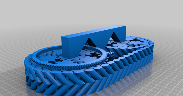 tank track print place fully parametric motor gear usertogo download free stl model printablescom 3d models hobby & makers rc robotics electric electricvehicle rccar rcvehicles 3d print model - Mito3D