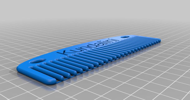 openscad parametric comb minkowski rounded teeth usertogo download free stl model printablescom 3d models hobby & makers ideas estetico hair style 3d print model - Mito3D