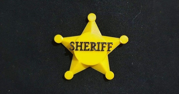 sheriff badge fabian download free stl model printablescom 3d models costumes & accessories cosplay general star 3d print model - Mito3D