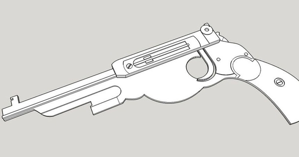 Jenga pistola 1894 minero automático peterpiensa descargar gratis stl modelo imprimiblescom 3d modelos juguetes juegos mandaloriano 3d print model - Mito3D