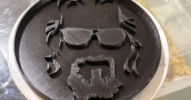 gros lebowski Coaster ravi72munde Télécharger libre stl modèle imprimablescom 3d modèles Ménage cuisine mec 3d print model - Mito3D