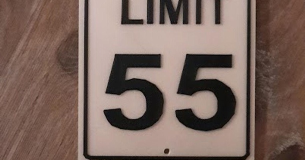 us speed limit 55 dimboum download free stl model printablescom 3d models art & design 2d plates logos plaque wall 3d print model - Mito3D