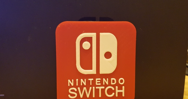 Nintendo interruptor logotipo Endersen baixar livre stl modelo printablescom 3d modelos arte Projeto 2d pratos logotipos 3d print model - Mito3D
