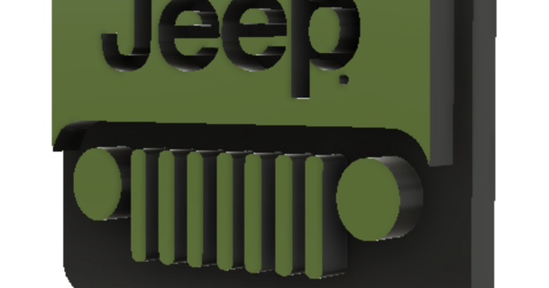 jeep logo gambo pulsante tom anderson vero neo Scarica gratuito stl modello printablescom 3d Modelli moda uomini 3d print model - Mito3D