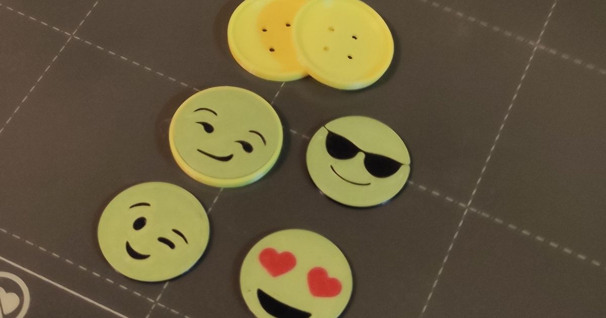 temiz tasarım emoji düğmeler yapı ustası indir Bedava stl model printablescom 3d modeller moda Aksesuarlar buton yarışması prusa prusacontest2022 3D print model - Mito3D