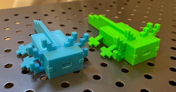 ajolote Minecraft remezclar Ratatouille descargar gratis stl modelo imprimiblescom 3d modelos juguetes juegos acción cifras estatuas 3d print model - Mito3D