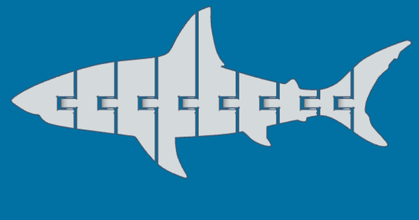 artikuliert großartig Weiß Hai aidanmiller download frei stl Modell Printablescom 3d Modelle Spielzeuge Spiele Schwimmen 3d print model - Mito3D