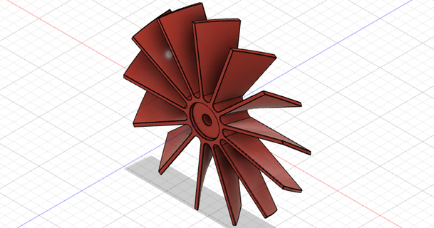 paramétrique turbine demander Télécharger libre stl modèle imprimablescom 3d modèles loisir fabricants mécanique pièces fusion360 roue ventilateur 3d print model - Mito3D