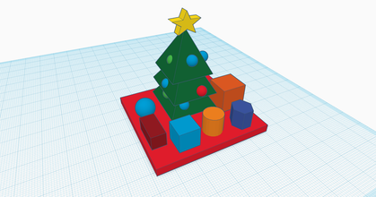 cristmas tree presents marius baltag download free stl model printablescom 3d models seasonal designs winter & christmas year's 3d print model - Mito3D