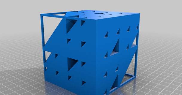 cubo frattale triangolo melfare Scarica gratuito stl modello printablescom 3d Modelli arte design disegni 3dfractal 3d print model - Mito3D