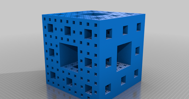 menger sponge dice melmaking download free stl model printablescom 3d models art & design designs 3dfractal d6dice fractal 3d print model - Mito3D