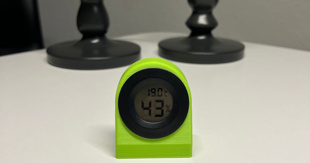stand temperature humidity meter klotzii download free stl model printablescom 3d models household house equipment measure moisture 3D print model - Mito3D