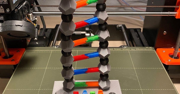 DNA Modell Jacob download frei stl Printablescom 3d Modelle Lernen Chemie Biologie 3d print model - Mito3D