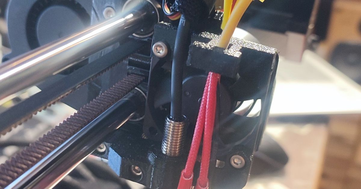 prusa mini Hotend conector cabo suporte ji submisso baixar livre stl modelo printablescom 3d modelos impressoras Atualizações mod 3D print model - Mito3D