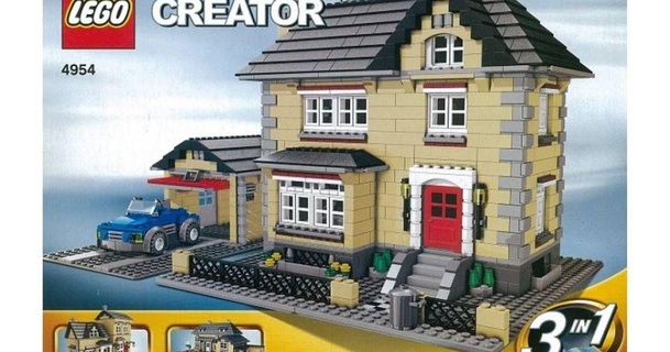 modello cittadina Casa Lego impostato sijunk Scarica gratuito stl printablescom 3d Modelli giocattoli Giochi edificio mattone stampa 3d print model - Mito3D