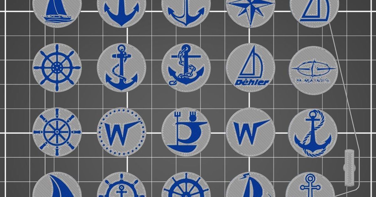 sailors cufflinks-jachta sk man etov knofl ky set wolfiss download free stl model printablescom 3d models fashion men cufflinks sailing yacht yachting manzetoveknoflicky 3D print model - Mito3D