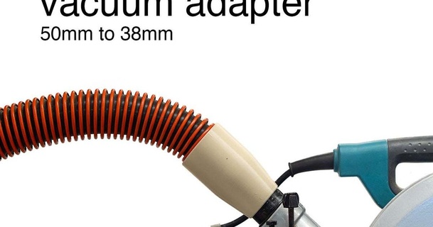 adapter - 50mm vacuum 38 mm inlet peter download free stl model printablescom 3d models hobby & makers tools 38mm compound drop 3d print model - Mito3D