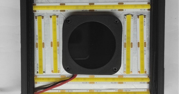 Fai guidato lampada radiatore titolare supporto l0u0k0e Scarica gratuito stl modello printablescom 3d Modelli gadget foto video acciottolato ledholder 3d print model - Mito3D