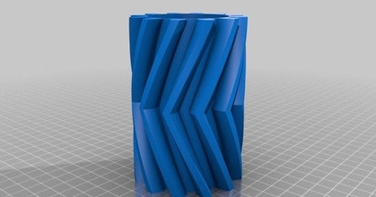 espinha peixe engrenagem vaso noswall baixar livre stl modelo printablescom 3d modelos arte Projeto esculturas 3d print model - Mito3D
